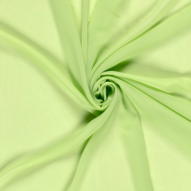 Chiffon fabrik Lime Grün halb transparent 