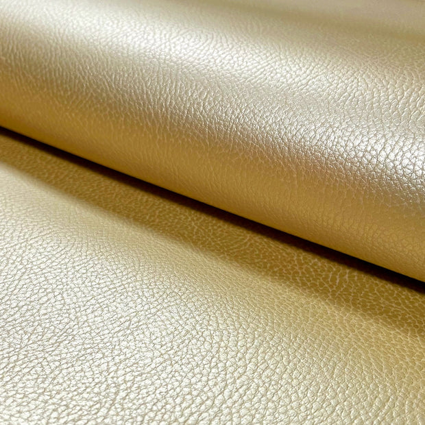 Artificial Leather fabric Unicolour Gold