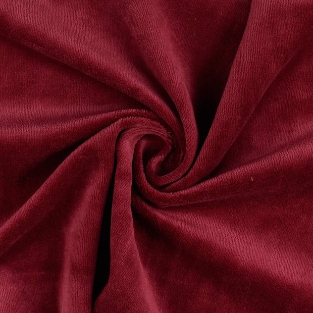 Nicky velours tissu bordeaux 