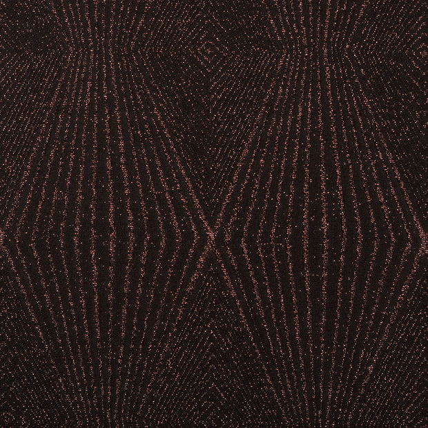 Jersey tissu motifs géométriques Rose Doré