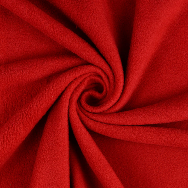 Polar Fleece fabrik rot gebürstet 