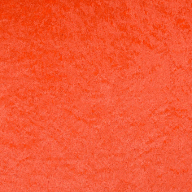 Velours fabrik orange schimmernd 