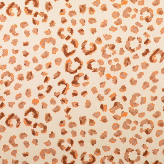 Viscose Satin tissu animaux beige