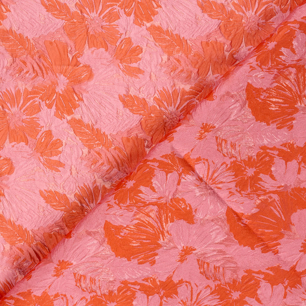 Jacquard fabrik Blumen garngefärbt 