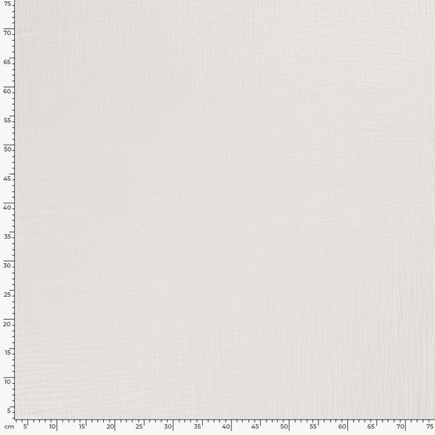 Muslin Triple Layer fabric Unicolour Off White