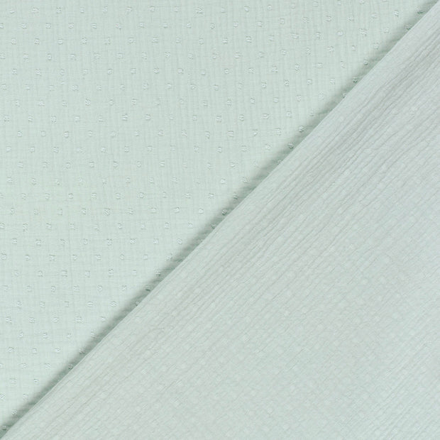 Muslin fabric Dots dobby 