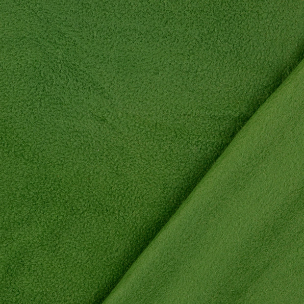 Polaire tissu Vert Olive brossé 