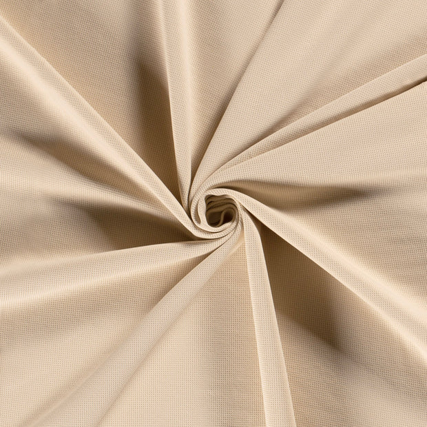 Knitted Waffle fabric Beige 