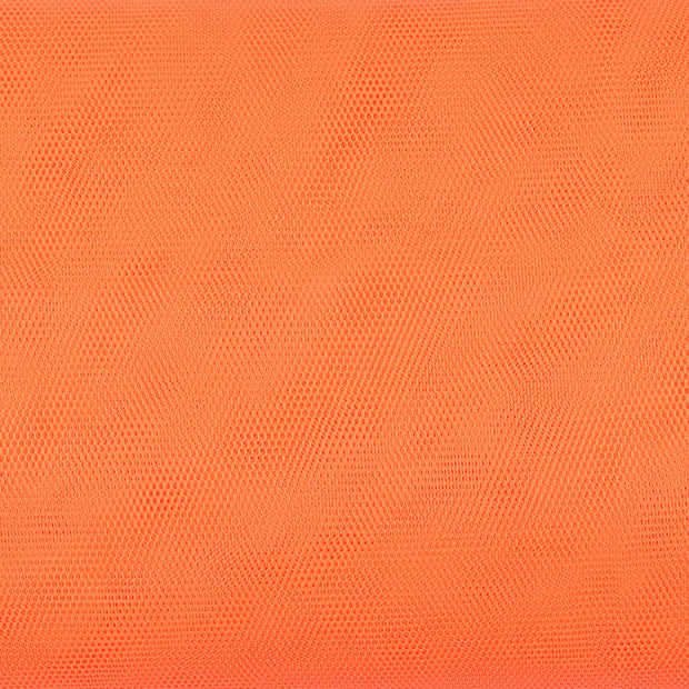 Tüll fabrik Neon Orange halb transparent 
