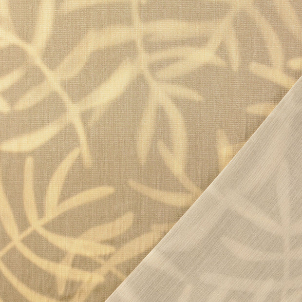 Viscose Satin fabric Beige digital printed 