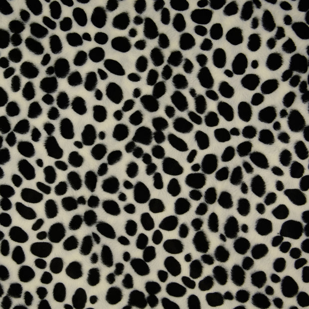 Velours tissu pois Blanc