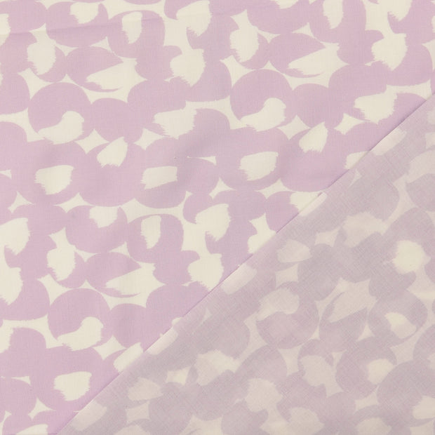 Voile tissu Lilas imprimé numérique 