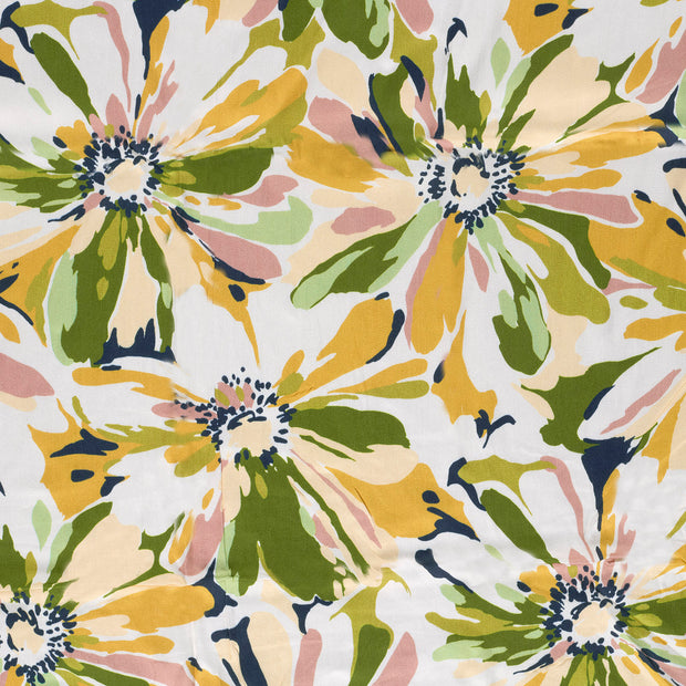 Viscose Satin fabric Light Yellow 
