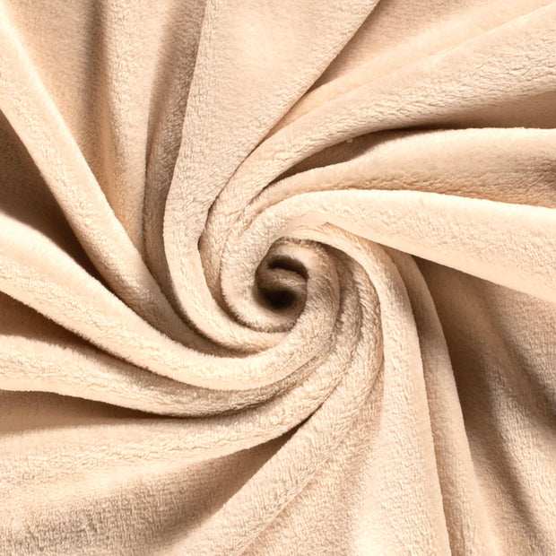 Wellness Fleece fabrik Beige weich 