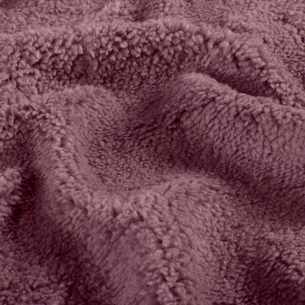 Sherpa Fleece fabric Unicolour Mauve