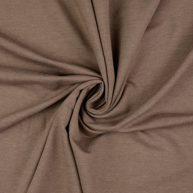 French Terry fabric brown 