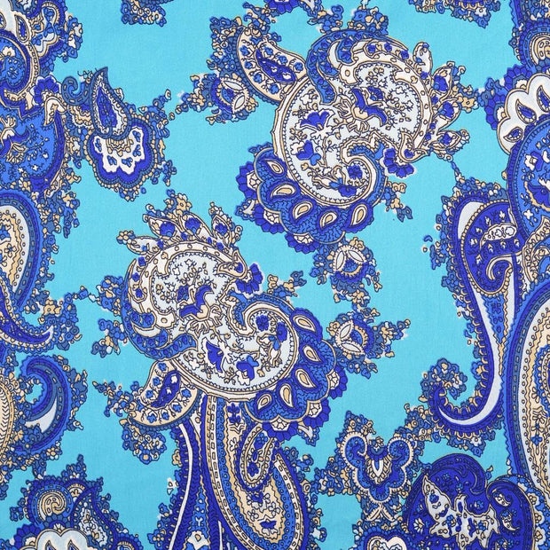 Satin fabrik Turquoise 