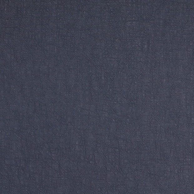 Lin tissu Unicolore Bleu Marine