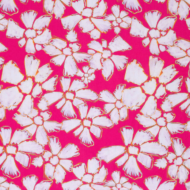 Viscose Poplin fabrik Fuchsia 
