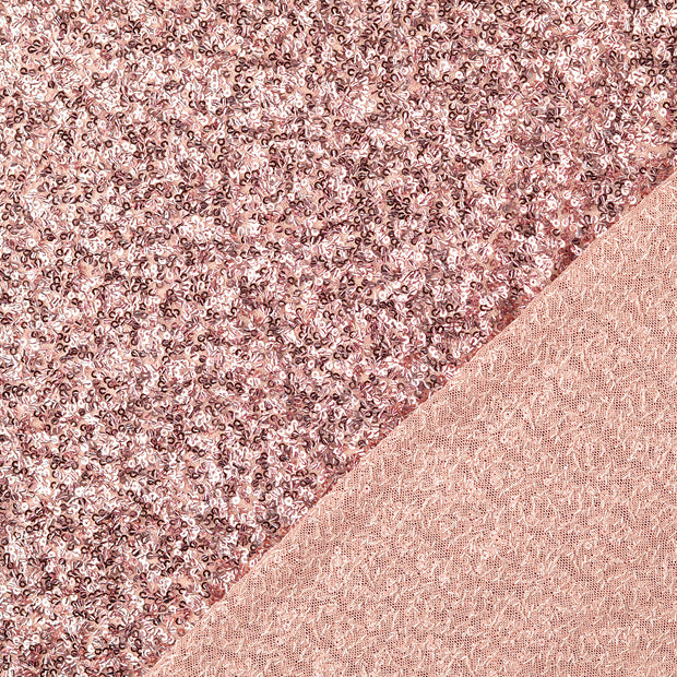 Mesh fabric Pink Sequins 