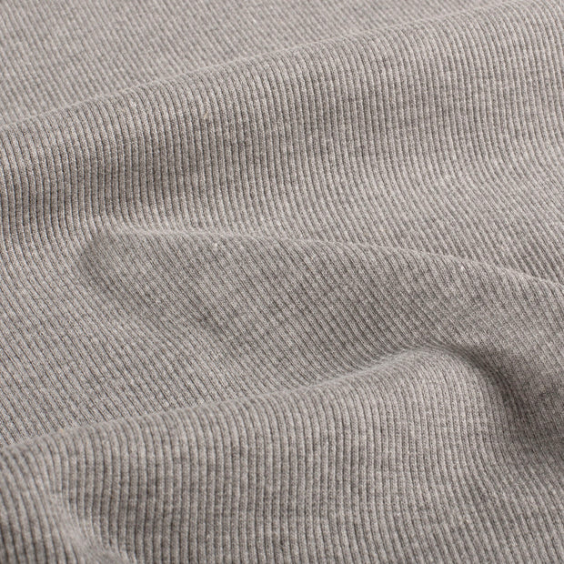 Bord Cote 2x2 Rib tissu Gris clair 
