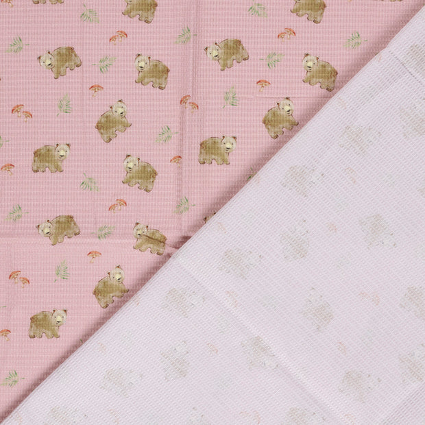 Waffle piqué fabric  