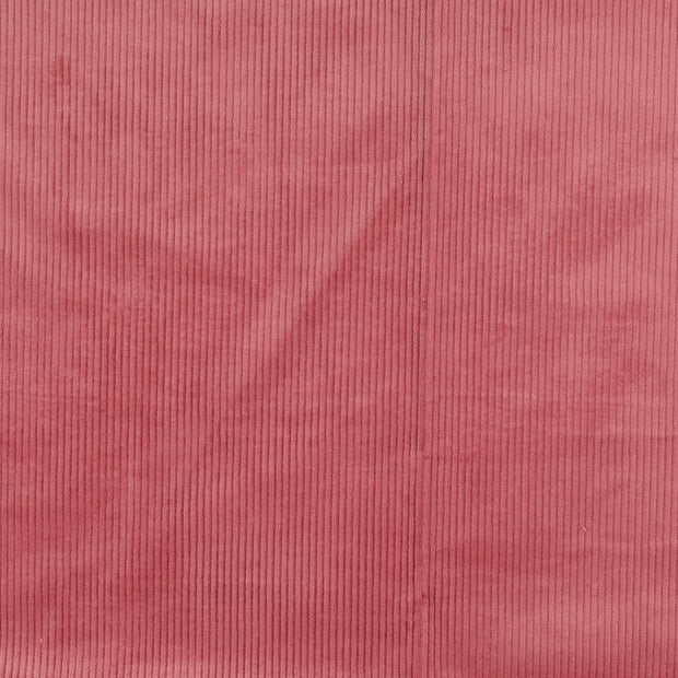 Velours Côtelé 4.5w tissu Unicolore vieux rose