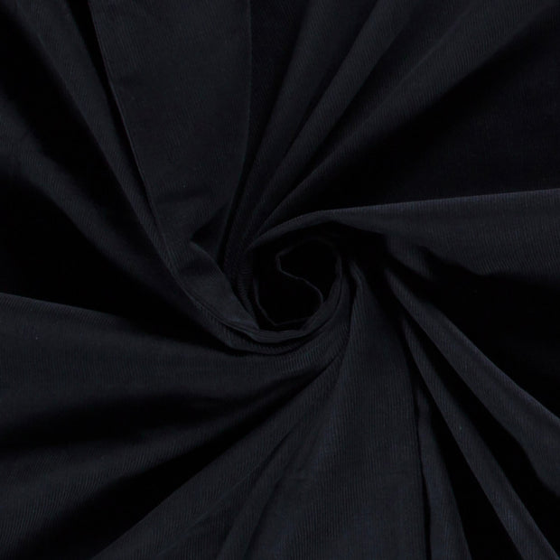 Babycord 21w fabric Unicolour Navy