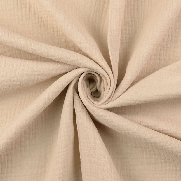 Musselin fabrik Beige matt 