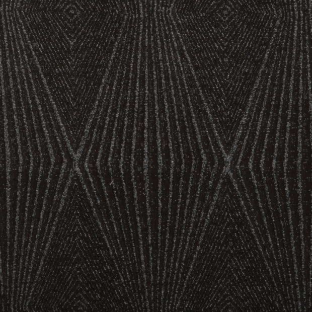 Jersey tissu motifs géométriques argent