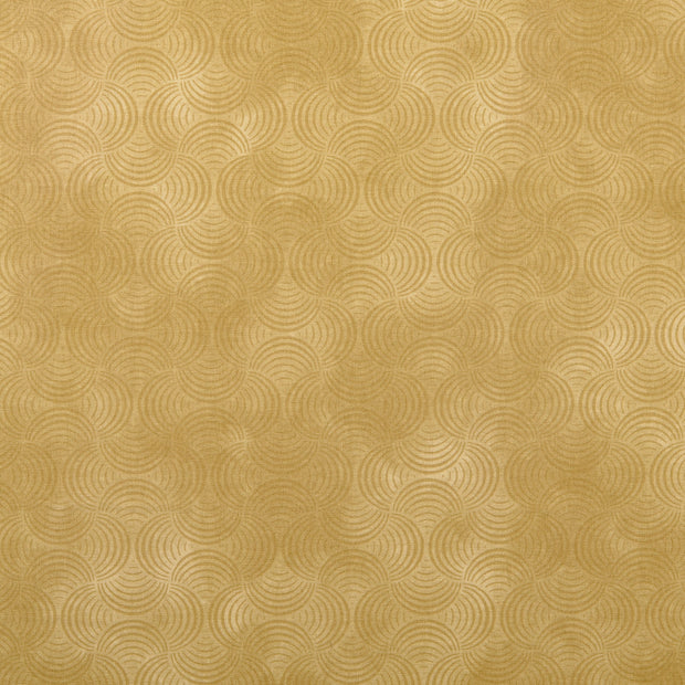 Popeline de coton tissu motifs géométriques Beige