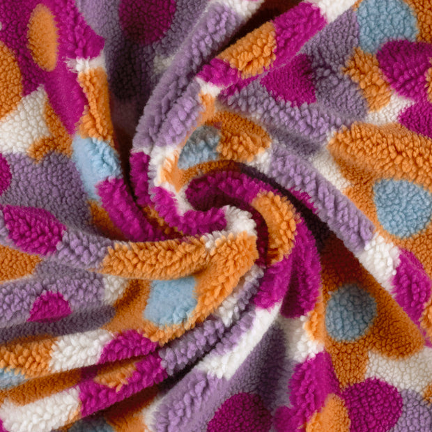 Sherpa Fleece fabrik Wollweiß bedruckt 