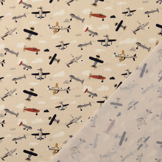 Cotton Poplin fabric Off White 