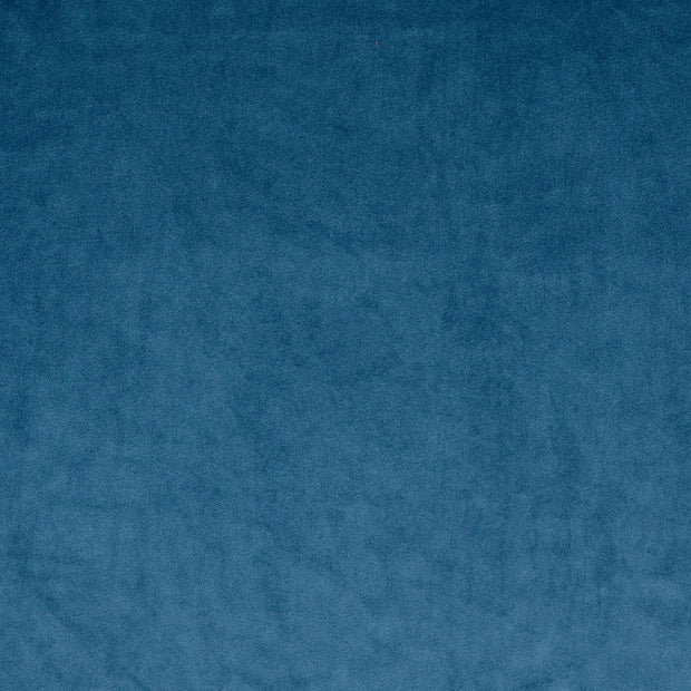 velours tissu Unicolore Bleu Canard