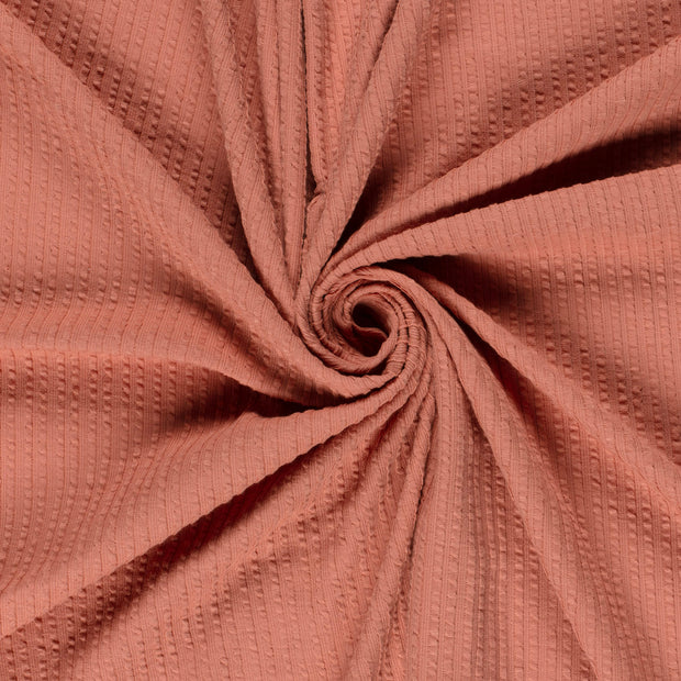 Rib Jacquard tissu Coral 