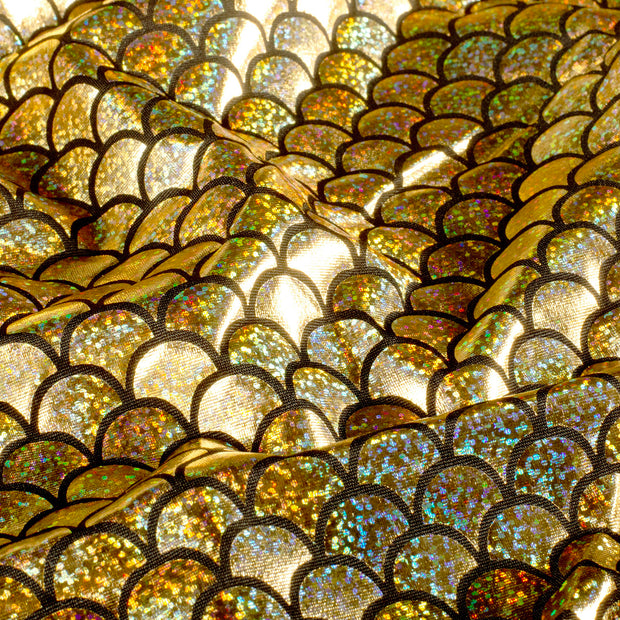 Lamé fabric Gold bicolour 
