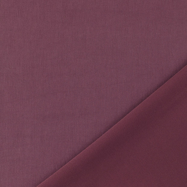 Interlock fabric Wine red stone washed 