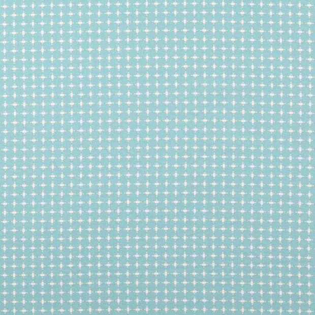 cretonne tissu pois menthe