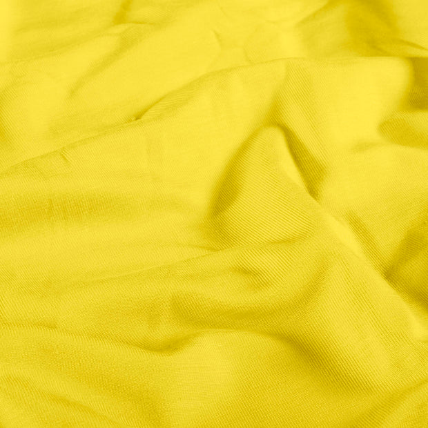 Jersey de Bambou tissu Unicolore Jaune
